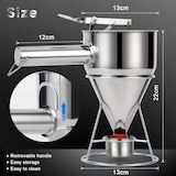 thumbnail of eGenuss 1 Edelstahl Backtrichter | 1200ml | Teigspender für Pfannkuchen & Muffins | Teigportionierer & Dosierer