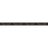 thumbnail of Clairefontaine Geschenkband 250mx10mm, Beschriftung Plaisir d'offrir - Schwarz & Weiß 602129C