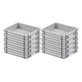 thumbnail of PROREGAL Eurobehälter mit geschlossenem Griff | HxBxT 7,5x30x40cm | 9 Liter | Grau | Eurobox, Transportbox, Transportbehälter, Stapelbehälter