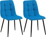 thumbnail of 2er Set Esszimmerstuhl FIGAD - Stoff Hellblau 45x55x84 cm | Essstühle Esszimmerstühle Küchenstühle Wohnzimmerstühle