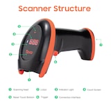 thumbnail of Tera HW0008 2D-Barcodescanner mit kabelloser Ladestation  1 Stück