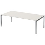 thumbnail of Bisley Cito Konferenztisch 240x120 cm, Tischplatte in Grauweiß, U-Gestell in Silber - Besprechungstisch & Meetingtisch, großer Chef Schreibtisch