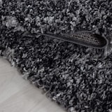 thumbnail of Carpetsale24 Hochflor Teppich 120x170 cm Anthrazit – Shaggy, Meliertes Design, Flauschig & Pflegeleicht, Jute-Rücken – Perfekt für Schlafzimmer