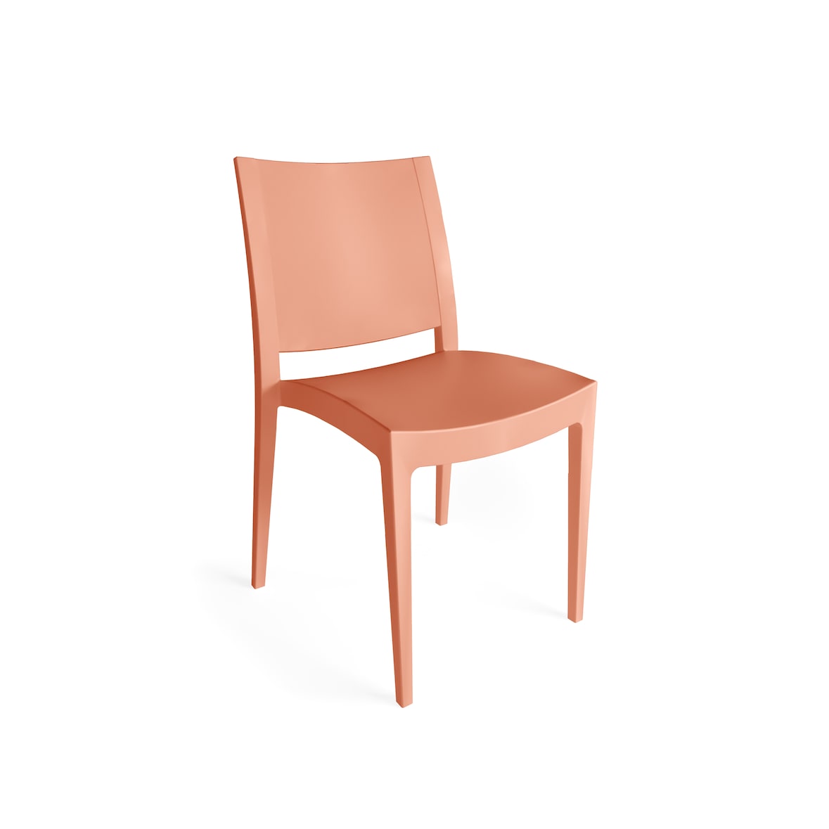 METRO PROFESSIONAL Sedia impilabile da ristorazione Iluna, plastica, terracotta