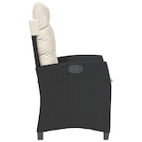 thumbnail of vidaXL Tuinstoelen 2 st verstelbaar met kussens poly rattan zwart