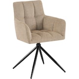 thumbnail of Chaise de salle à manger Jonah Tissu Marron clair