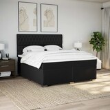 thumbnail of vidaXL Boxspringbett mit Matratze Schwarz 200x200 cm Stoff