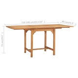 thumbnail of vidaXL 7-delige massief teakhouten tuinset