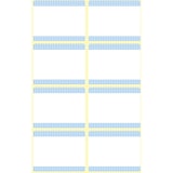 thumbnail of Tiefkühl-Etiketten, Papier, blauer Rahmen, weiß, blau, 40 Aufkleber