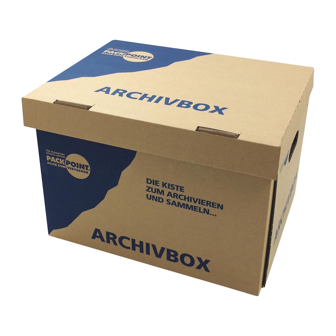 10x Archivbox Lagerbox 400x320x290mm extrem stabil bis 250kg stapelbar
