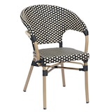 thumbnail of METRO PROFESSIONAL Fauteuil de terrasse FLORE, aluminium/plastique, aspect bambou, empliable, marron/noir