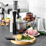 thumbnail of Relaxdays Salz- und Pfeffermühle 2er Set, 40 cm, Gewürzmühle Holz, manuell, Salzmühle mit Keramikmahlwerk, schwarz/weiß