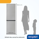 thumbnail of Exquisit Kühl-Gefrierkombination, Kühlschrank mit Gefrierfach, 253 Liter, No-Frost, 4-Sterne-Gefrierfach, 180 cm hoch, KGC265-70-NF-040C weiss