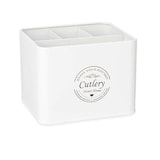 thumbnail of San Ignacio KINVARA - Vierkante metalen bestekhouder in wit