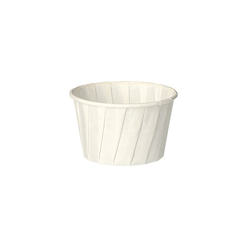 PAPSTAR 2000 Dressingbecher, Papier "pure" rund 90 ml Ø 6,3 cm · 5 cm weiss