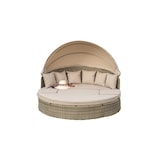 thumbnail of Merxx Riva Relaxinsel, Ø 180 cm, inkl. Polsterauflagen/Kissen, Aluminium/Kunststoffgeflecht, Natur