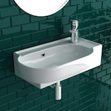 thumbnail of Design Mini Waschbecken Keramik Handwaschbecken 45 cm breit Gäste-WC Lösung Zeitloses Design
