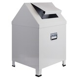 thumbnail of PROREGAL Sicherheits-Putzwollkasten mit selbstschließendem Schwingdeckel | HxBxT 68x40x40cm | Lichtgrau