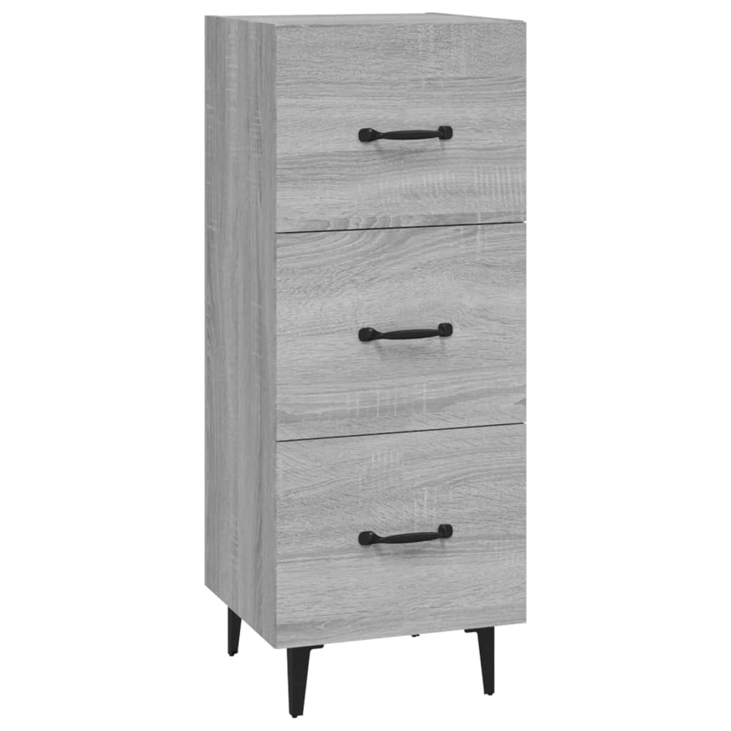 Helloshop26 - Buffet credenza cassettiera armadio mobile contenitore organizer cucina soggiorno salotto Sonoma 34,5 x 34 x 90 cm 02_0036314