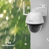 thumbnail of SecuFirst CAM214WSD128 Dome Camera Wit met 128GB opslag , IP Camera draaibaar en kantelbaar voor buitengebruik