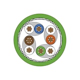 thumbnail of METZ CONNECT Anschlussleitung M12 Stecker 8-polig X-kodiert, gewinkelt, 1 m