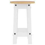 thumbnail of Tabourets De Bar Lot De 2 Blanc Bois Massif De Pin