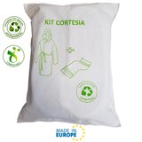 thumbnail of Kit cortesia bagno (accappatoio e telo) biodegradabile e riutilizzabile, taglia S/M (1 pezzo)