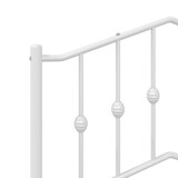 thumbnail of vidaXL Kopfteil Metall Weiß 140 cm
