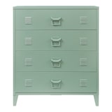 thumbnail of Helloshop26 - Praktische Metallkommode für Eingangsbereich Wohnzimmer oder Schlafzimmer mit 4 Schubladen Stahl 92 x 80 x 40 cm 03_0009308