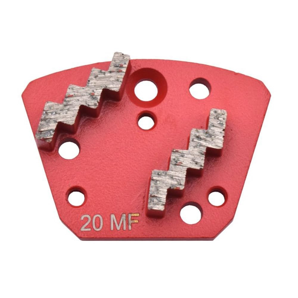 Confezione da 6 Segmento diamantato per la rimozione di rivestimenti duri e grossolani (ZigZag, 16/20) - Lucidatura media dei pavimenti