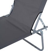thumbnail of Outsunny Espreguiçadeira de Jardim Dobrável com Toldo Removível e Ajustável em Ângulo e Encosto Ajustável em 4 Posições para Jardim Terraço