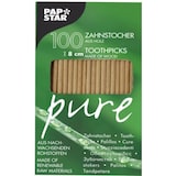 thumbnail of PAPSTAR, Tandenstokers, hout "pure" rond 8 cm
