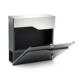 thumbnail of Helloshop26 - Buzón de pared de diseño portaperiódicos y revisteros galvanizado y en acero inoxidable 37 x 37 x 10,5 cm antracita 16_0000093