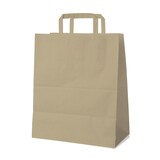 thumbnail of 250x GASTRO Papiertragetaschen 39 x 32 x 16 cm mit EAN-Code braun