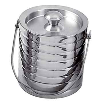 Cubitera profesional con tapa acero inox doble pared ø170x175 mm.