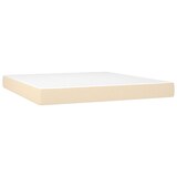 thumbnail of vidaXL Boxspringbett mit Matratze & LED Creme 180x200 cm Stoff