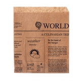 thumbnail of WISEFOOD 1000 Stück - Papier Snackbeutel - Print "Newspaper" 15 x 16 cm 2-seitig offen