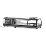 thumbnail of Vitrina para sushi, Arctic, Incluye: 4x GN 1/3 (H) 40 mm., GN 1/3, Negro, 220-240V/190W, 1177x426x(H)296mm