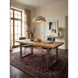 thumbnail of Rustikaler Mangoholz Esszimmertisch, Metallbeine, stabil, pflegeleicht. 200x100x76 cm | Kadima Design