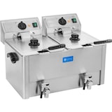 thumbnail of Royal Catering Elektro-Doppel-Fritteuse - 2 x 13 l - 6500 W - EGO-Thermostat - Ablasshahn -