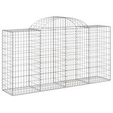 thumbnail of vidaXL Gabionen mit Hochbogen 6 Stk. 200x50x100/120cm Verzinktes Eisen