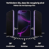 thumbnail of 1x Blickschutz 9H Panzerglas für iPhone 15 3D KLAR PRIVACY ANTI-SPY Staubfreie Installation echtes Tempered Panzerhartglas Schutzglas Screen-Protector