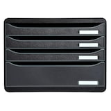 thumbnail of Exacompta 315714D 1x BIG-BOX PLUS HORIZON ladenbox met 4 laden, Ecoblack, zwart