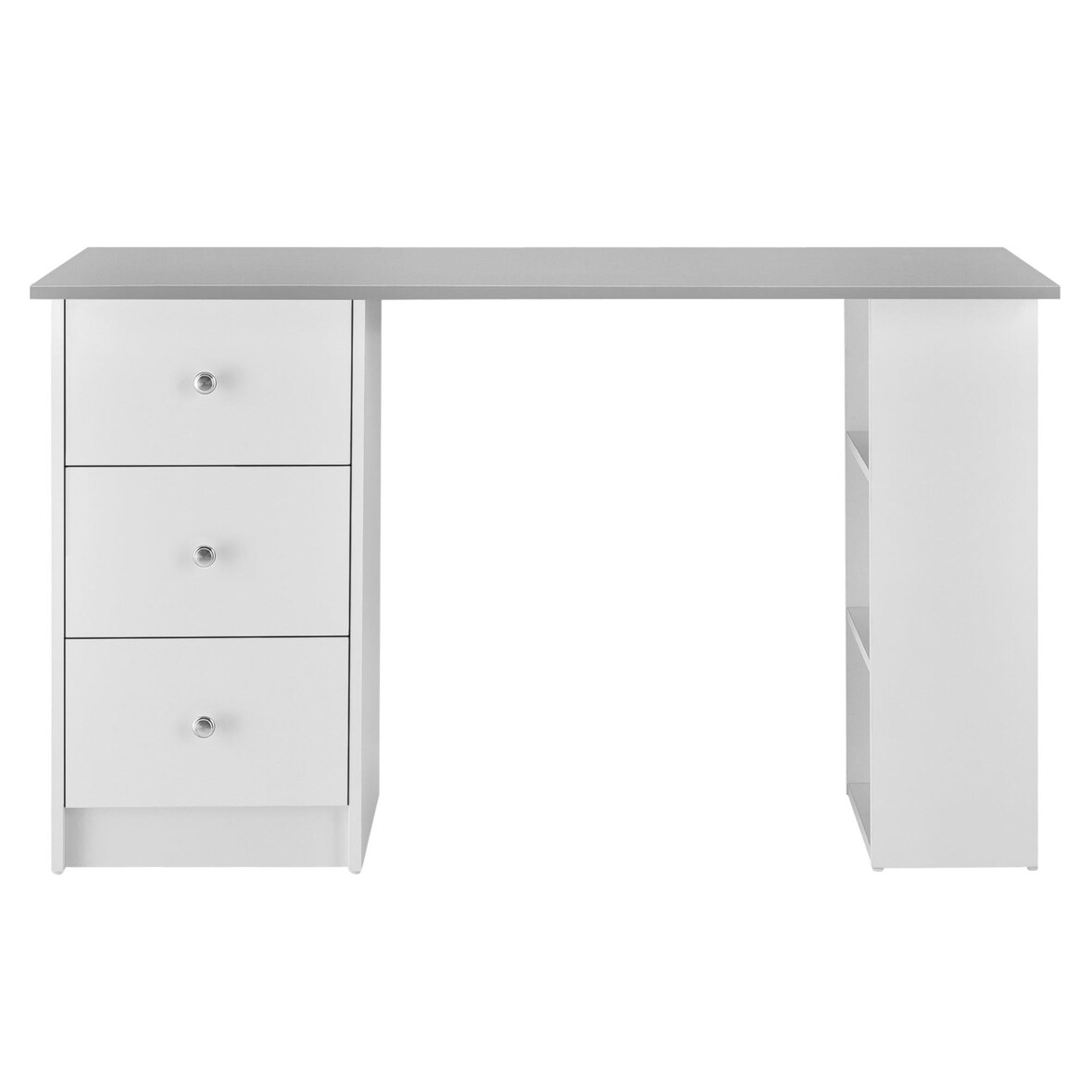 GIANTEX Scrivania per computer a forma di L, 120 x 60 x 75 cm, scrivania ad