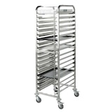 thumbnail of METRO Professional Chariot à étagères 2 en 1 GN 1/1 et plaque à pâtisserie GSC101821, acier inoxydable, 46.3 x 60.5 x 175 cm, argenté