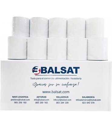 BALSAT Rollo Ticket 80x80 Térmico SIN BPA (MK), 16 Rollos | Makro
