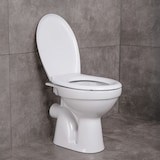 thumbnail of Belvit Dusch WC mit Bidet Funktion – Standtoilette mit Taharet, waagerechtem Wandabgang, Hygienedusche, Softclose WC-Deckel, Keramik in Weiß