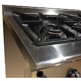 thumbnail of EURAST - Cocina 3 fuegos a gas sobre 2 estantes - 1200x550x850 mm - 17,5 Kw - 33081255