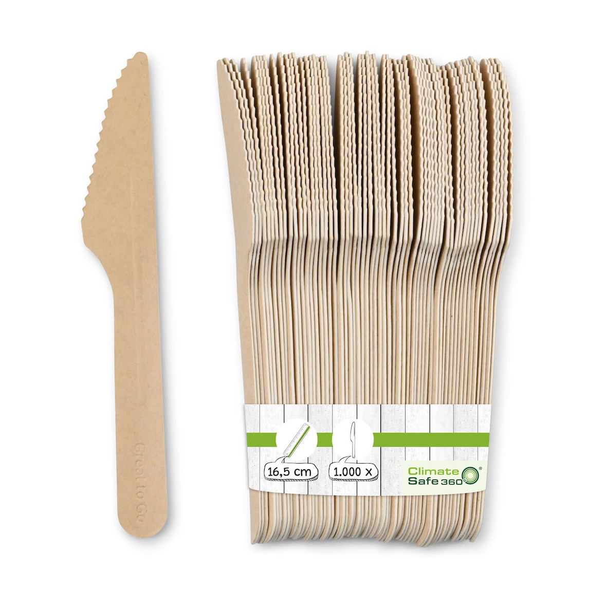 greenbox - Papiermesser 16,5 cm, braun, 1000 St.