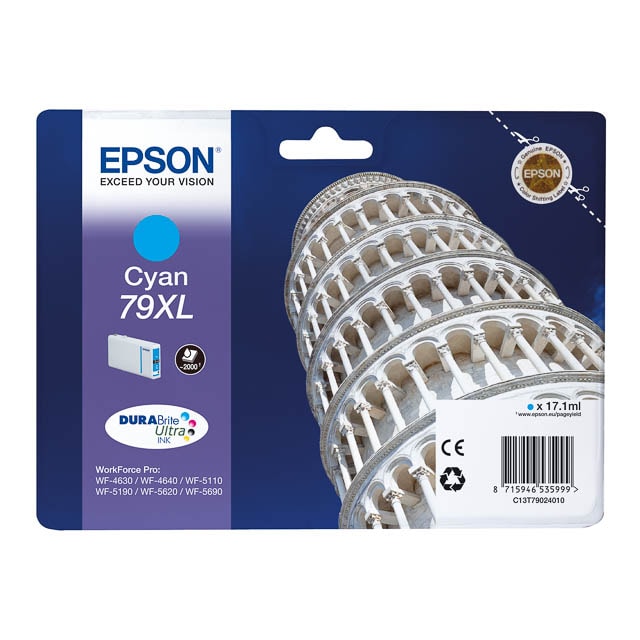 Tintas EPSON C13T79024010 EPSON WF5110WF TINTE CYA HC